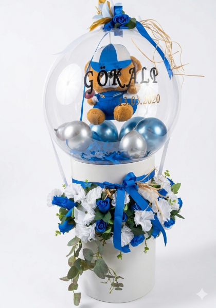 VİP ERKEK BALON KUTUSU 100 CM