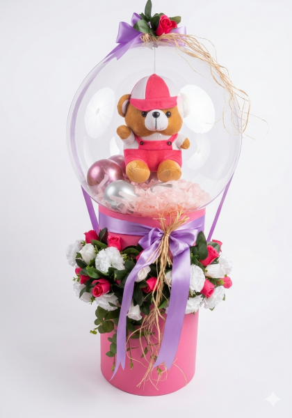 VİP KIZ BALON KUTUSU 100 CM